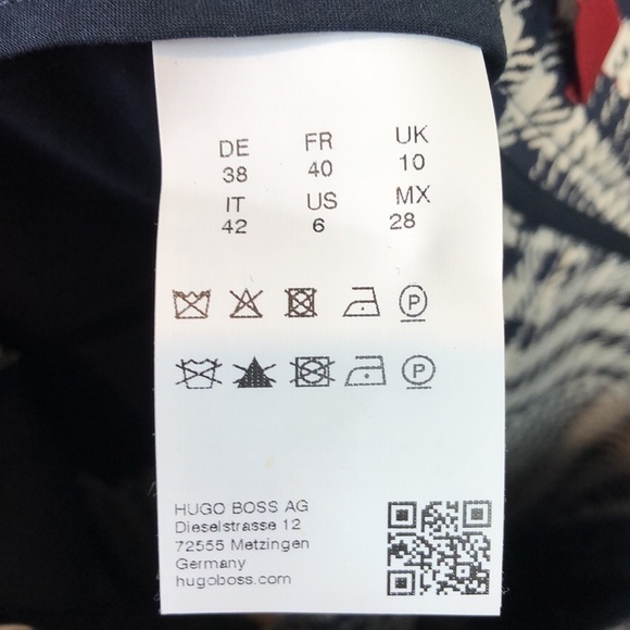 Hugo Boss Ankle Pant Flat Front Plaid 6 - Picture 7 of 8